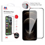 MyBat 3D Carbon Fiber Full Coverage Soft Edge Tempered Glass Screen Protector for Apple iPhone 12 Pro Max - Black