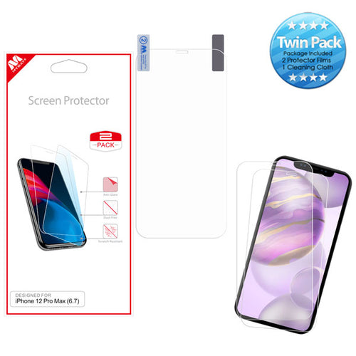 MyBat Screen Protector Twin Pack for Apple iPhone 12 Pro Max - Clear - MIP12PMSCTW-1.jpg