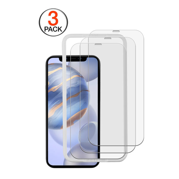 MyBat (3 Pack)Tempered Glass Screen Protector with Installation Frame for Apple iPhone 12 / 12 Pro - Clear - MIP12PSC81TH-2.jpg
