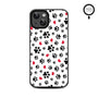 MyBat Design Lab Series MagSafe Case for Apple iPhone 17e / 16e / 14 / 13 - Paw Prints and Hearts