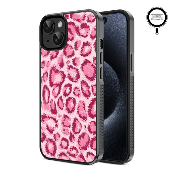 MyBat Design Lab Series MagSafe Case for Apple iPhone 17e / 16e / 14 / 13 - Pink Leopard Print - MIP13CSLESMSM007-2.jpg