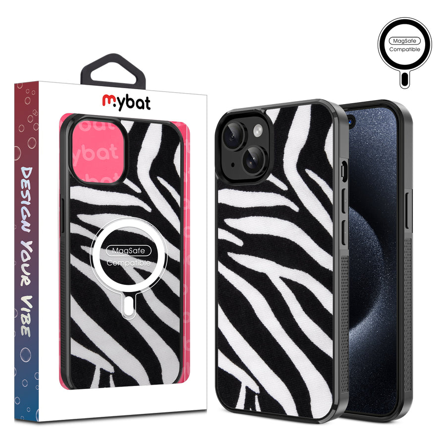 MyBat Design Lab Series MagSafe Case for Apple iPhone 17e / 16e / 14 / 13 - Zebra Print - MIP13CSLESMSM009-1.jpg