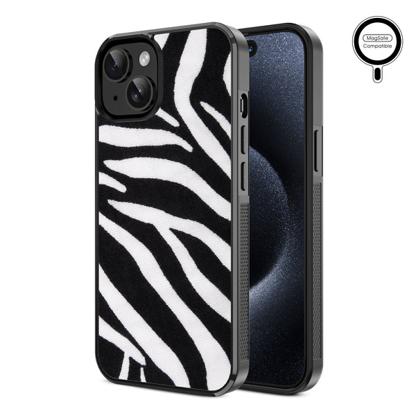 MyBat Design Lab Series MagSafe Case for Apple iPhone 17e / 16e / 14 / 13 - Zebra Print - MIP13CSLESMSM009-2.jpg