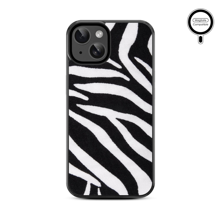 MyBat Design Lab Series MagSafe Case for Apple iPhone 17e / 16e / 14 / 13 - Zebra Print