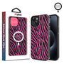 MyBat Design Lab Series MagSafe Case for Apple iPhone 17e / 16e / 14 / 13 - Pink Zebra Print - MIP13CSLESMSM010-1.jpg