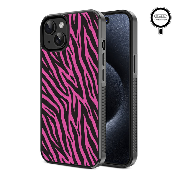 MyBat Design Lab Series MagSafe Case for Apple iPhone 17e / 16e / 14 / 13 - Pink Zebra Print - MIP13CSLESMSM010-2.jpg