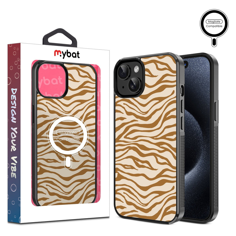 MyBat Design Lab Series MagSafe Case for Apple iPhone 17e / 16e / 14 / 13 - Tiger Stripes
