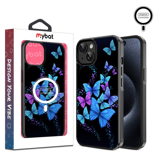 MyBat Design Lab Series MagSafe Case for Apple iPhone 17e / 16e / 14 / 13 - Butterfly Night - MIP13CSLESMSM021-1.jpg