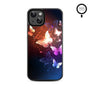 MyBat Design Lab Series MagSafe Case for Apple iPhone 17e / 16e / 14 / 13 - Neon Butterflies