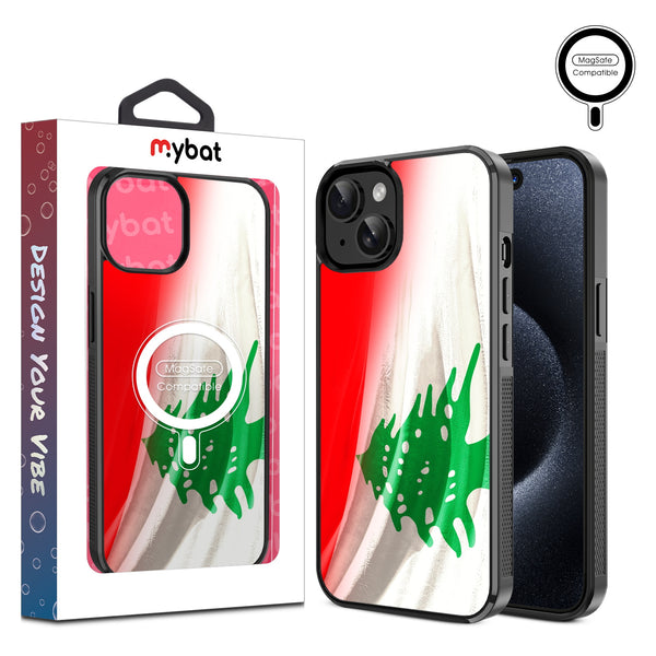 MyBat Design Lab Series MagSafe Case for Apple iPhone 17e / 16e / 14 / 13 - Lebanese Flag - MIP13CSLESMSM033-1.jpg