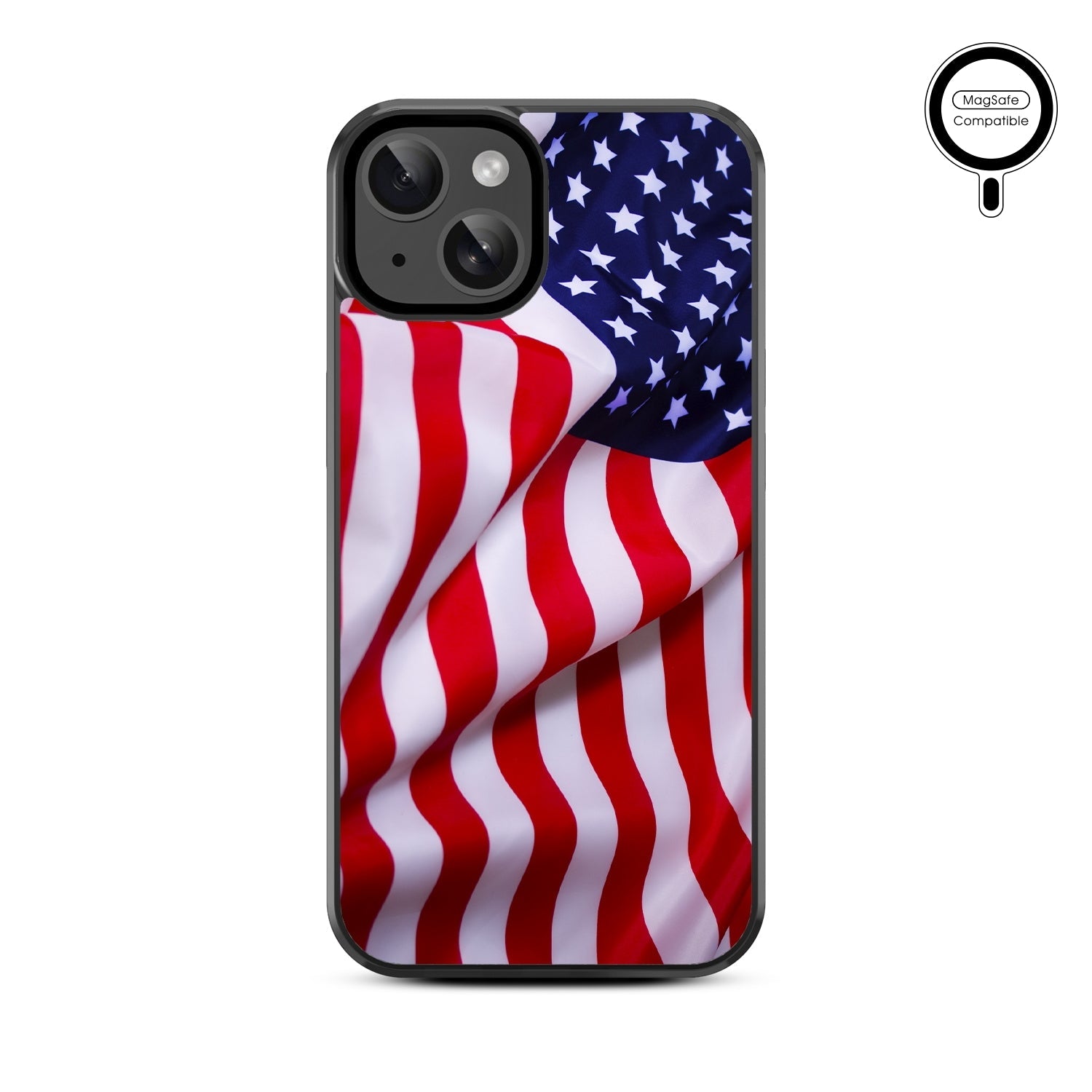 MyBat Design Lab Series MagSafe Case for Apple iPhone 17e / 16e / 14 / 13 - Stars & Stripes