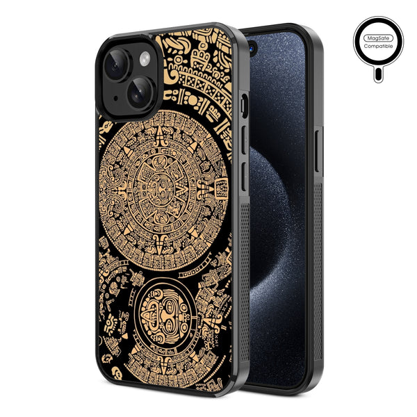 MyBat Design Lab Series MagSafe Case for Apple iPhone 17e / 16e / 14 / 13 - Mayan Calendar - MIP13CSLESMSM052-2.jpg