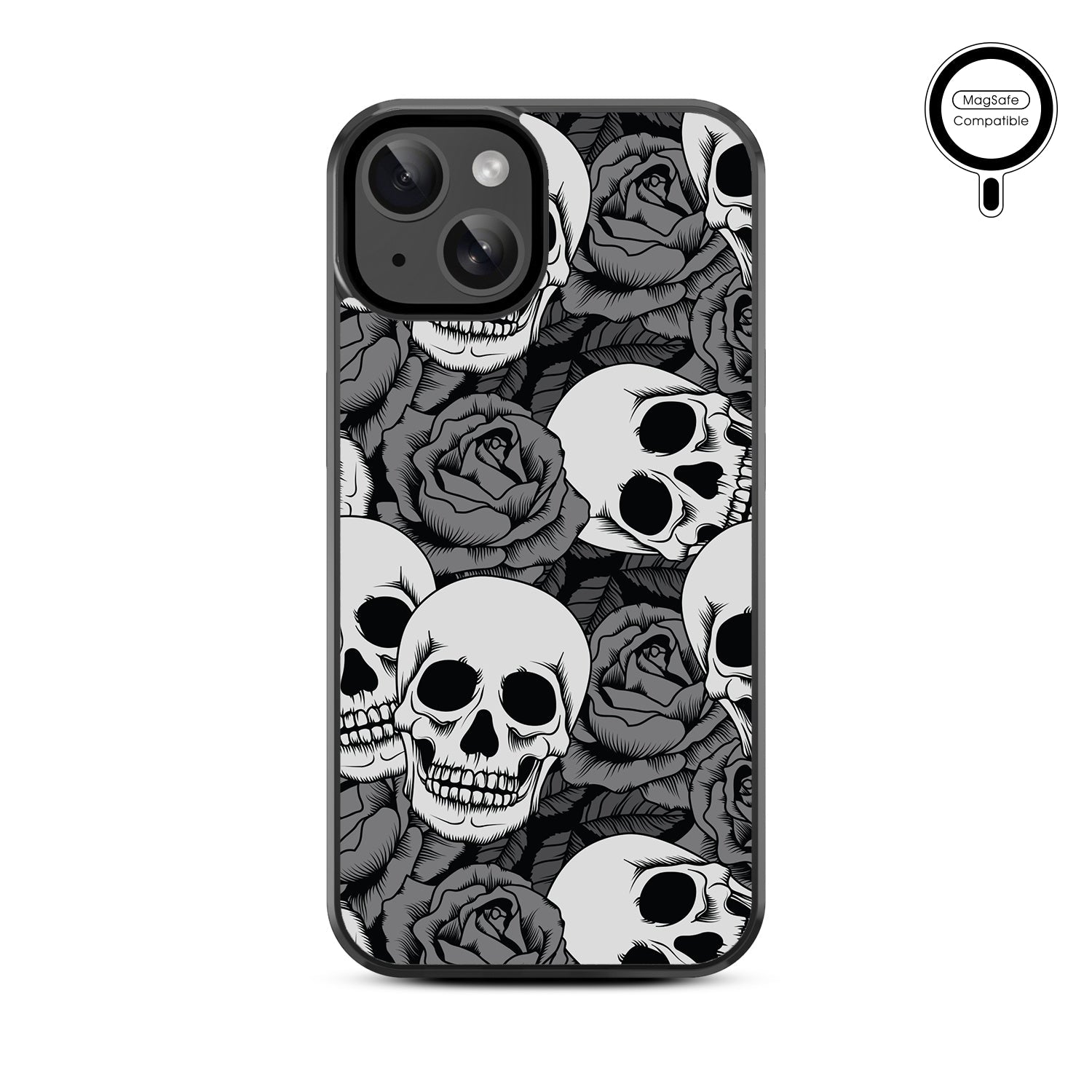 MyBat Design Lab Series MagSafe Case for Apple iPhone 17e / 16e / 14 / 13 - Skull Garden
