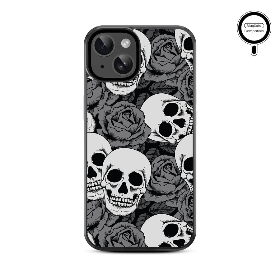 MyBat Design Lab Series MagSafe Case for Apple iPhone 17e / 16e / 14 / 13 - Skull Garden