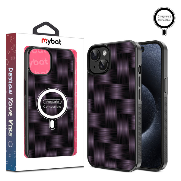 MyBat Design Lab Series MagSafe Case for Apple iPhone 17e / 16e / 14 / 13 - Woven Carbon Fiber - MIP13CSLESMSM085-1.jpg