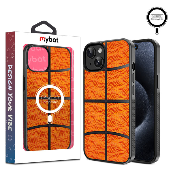 MyBat Design Lab Series MagSafe Case for Apple iPhone 17e / 16e / 14 / 13 - Basketball - MIP13CSLESMSM087-1.jpg