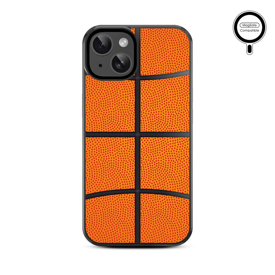 MyBat Design Lab Series MagSafe Case for Apple iPhone 17e / 16e / 14 / 13 - Basketball - MIP13CSLESMSM087-3.jpg