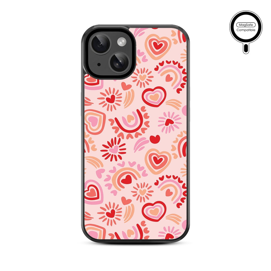 MyBat Design Lab Series MagSafe Case for Apple iPhone 17e / 16e / 14 / 13 - Beaming Love