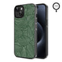 MyBat Design Lab Series MagSafe Case for Apple iPhone 17e / 16e / 14 / 13 - Leaves - MIP13CSLESMSM125-2.jpg