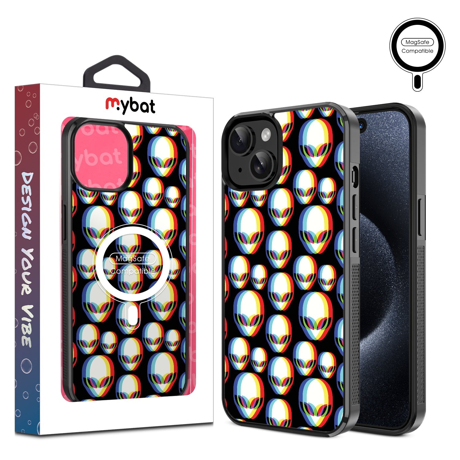 MyBat Design Lab Series MagSafe Case for Apple iPhone 17e / 16e / 14 / 13 - Extraterrestrial