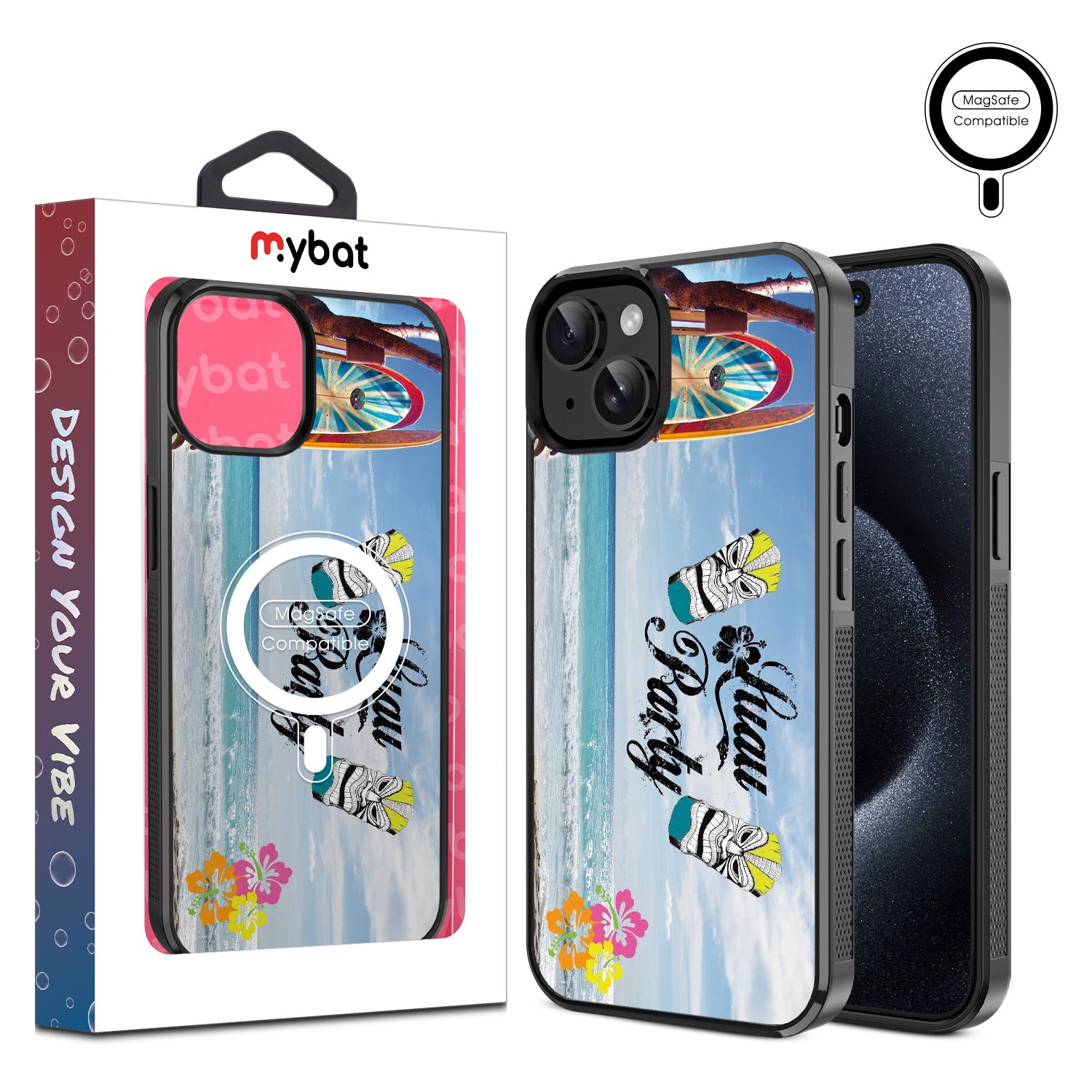 MyBat Design Lab Series MagSafe Case for Apple iPhone 17e / 16e / 14 / 13 - Luau