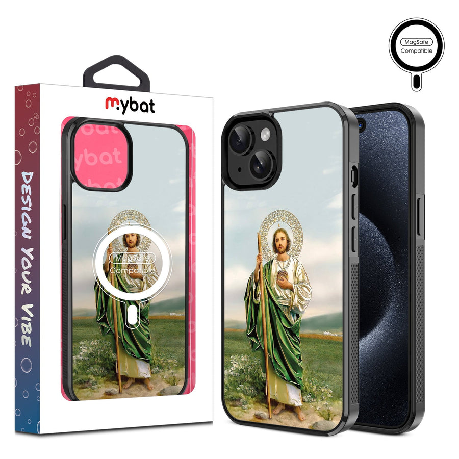 MyBat Design Lab Series MagSafe Case for Apple iPhone 17e / 16e / 14 / 13 - Saint Judas