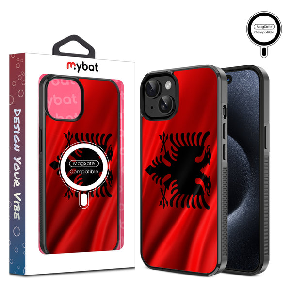 MyBat Design Lab Series MagSafe Case for Apple iPhone 17e / 16e / 14 / 13 - Albania Flag - MIP13CSLESMSM140-1.jpg