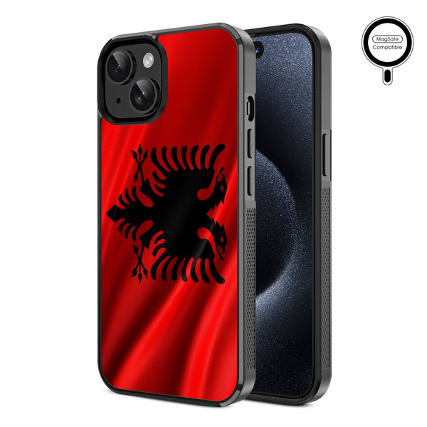 MyBat Design Lab Series MagSafe Case for Apple iPhone 17e / 16e / 14 / 13 - Albania Flag - MIP13CSLESMSM140-2.jpg