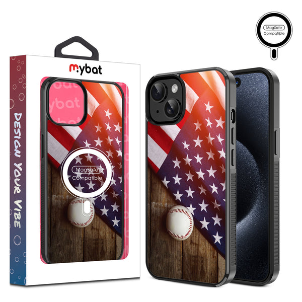 MyBat Design Lab Series MagSafe Case for Apple iPhone 17e / 16e / 14 / 13 - Patriotic Pitch - MIP13CSLESMSM172-1.jpg