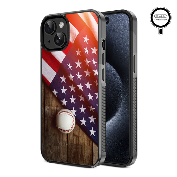 MyBat Design Lab Series MagSafe Case for Apple iPhone 17e / 16e / 14 / 13 - Patriotic Pitch - MIP13CSLESMSM172-2.jpg