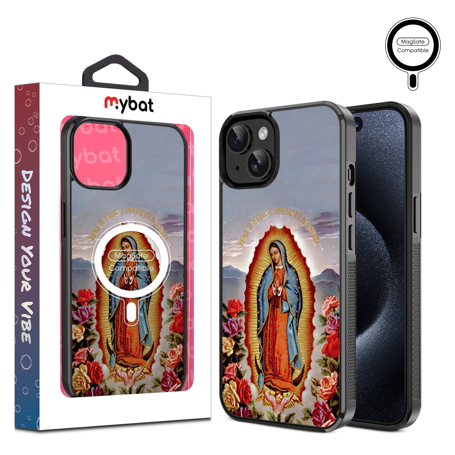 MyBat Design Lab Series MagSafe Case for Apple iPhone 17e / 16e / 14 / 13 - Our Lady Guadalupe