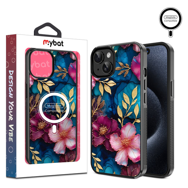 MyBat Design Lab Series MagSafe Case for Apple iPhone 17e / 16e / 14 / 13 - Gilded Petals - MIP13CSLESMSM188-1.jpg