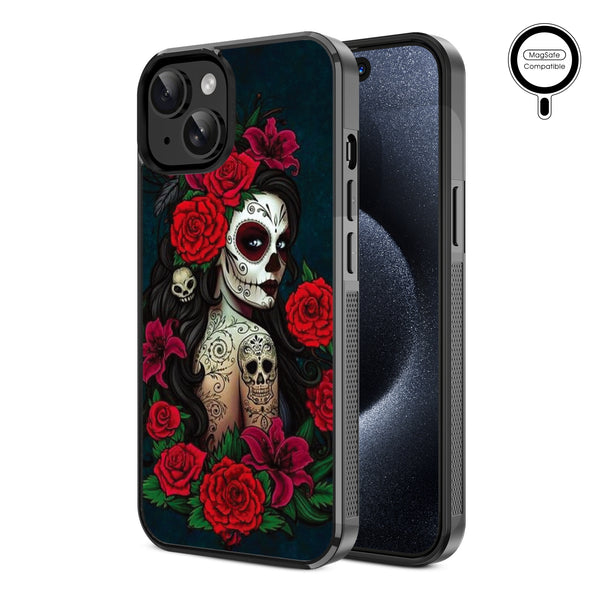 MyBat Design Lab Series MagSafe Case for Apple iPhone 17e / 16e / 14 / 13 - Lady Of The Dead - MIP13CSLESMSM189-2.jpg