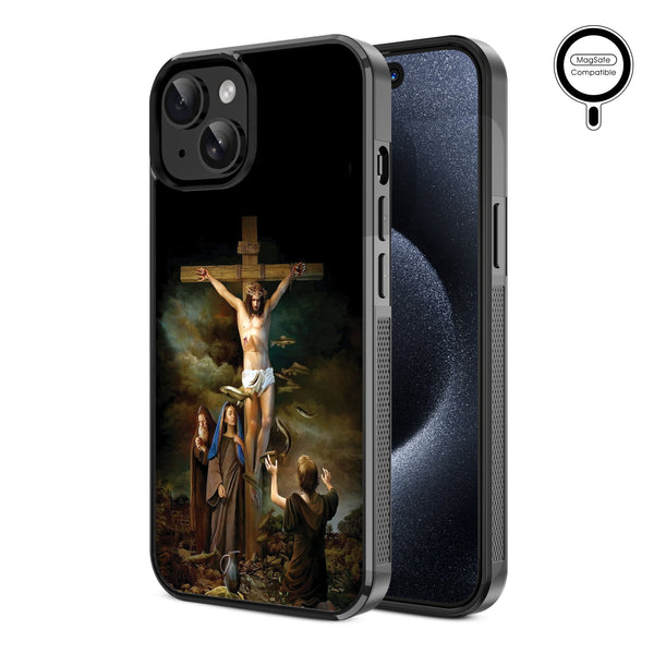 MyBat Design Lab Series MagSafe Case for Apple iPhone 17e / 16e / 14 / 13 - Jesus on the Cross - MIP13CSLESMSM197-2.jpg