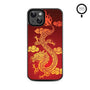 MyBat Design Lab Series MagSafe Case for Apple iPhone 17e / 16e / 14 / 13 - Golden Dragon