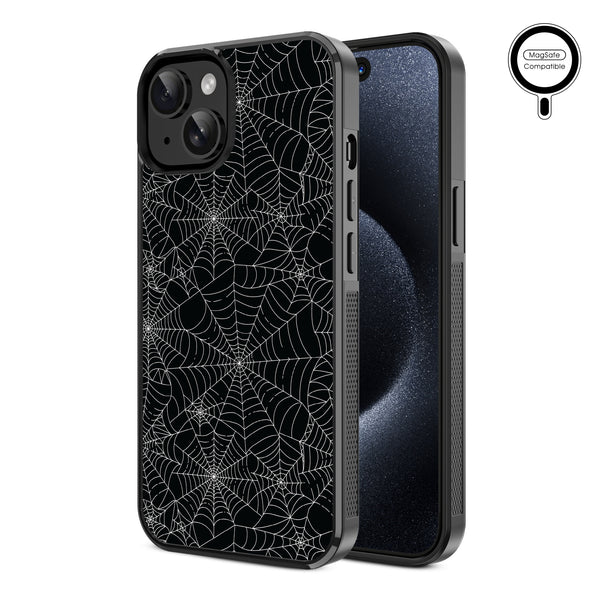 MyBat Design Lab Series MagSafe Case for Apple iPhone 17e / 16e / 14 / 13 - Spider Web - MIP13CSLESMSM217-2.jpg