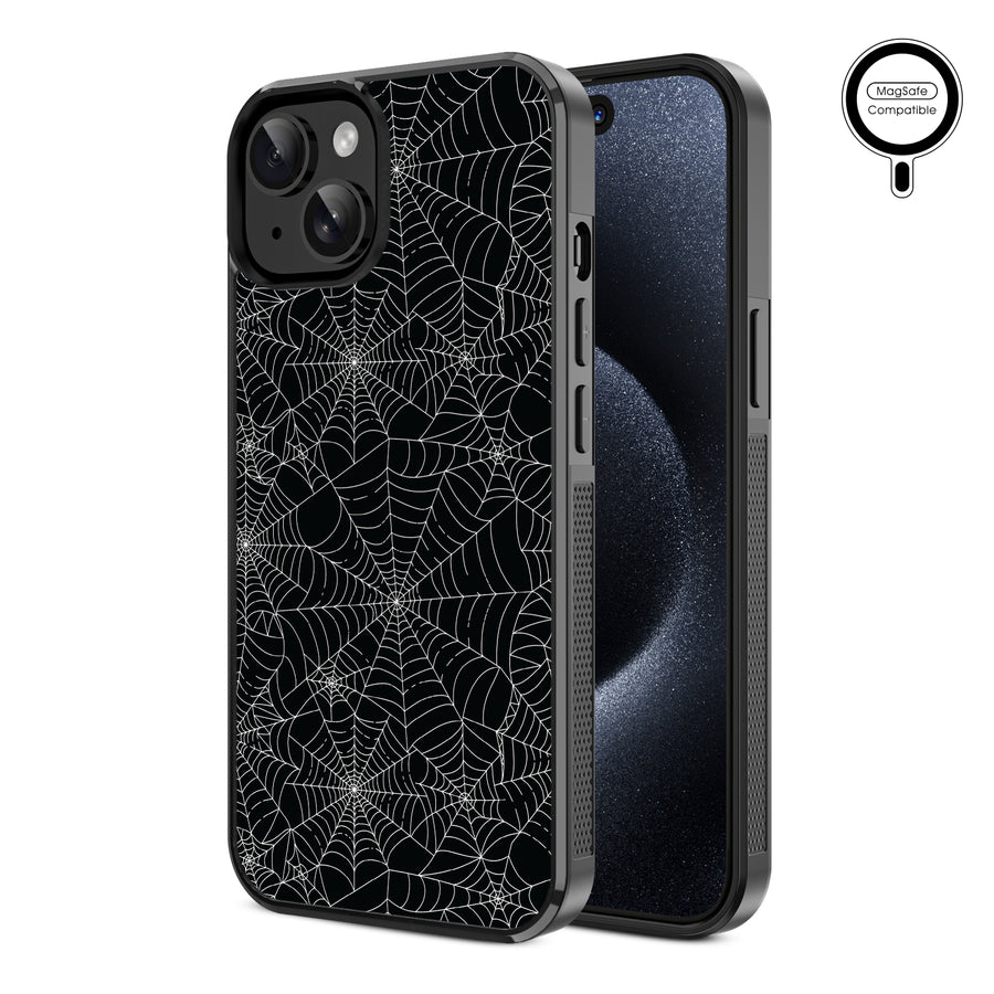 MyBat Design Lab Series MagSafe Case for Apple iPhone 17e / 16e / 14 / 13 - Spider Web - MIP13CSLESMSM217-2.jpg