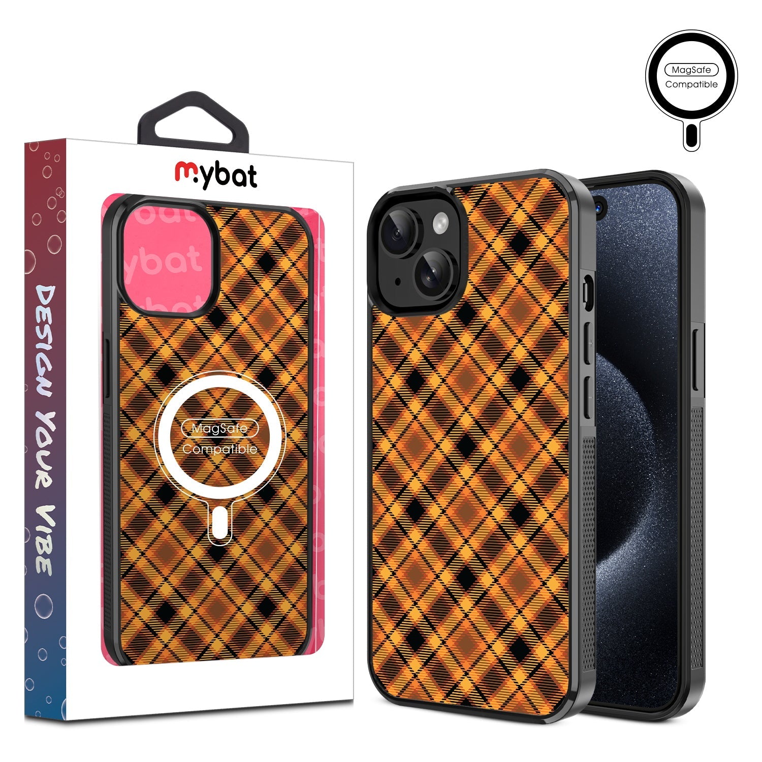 MyBat Design Lab Series MagSafe Case for Apple iPhone 17e / 16e / 14 / 13 - Fall Flannel