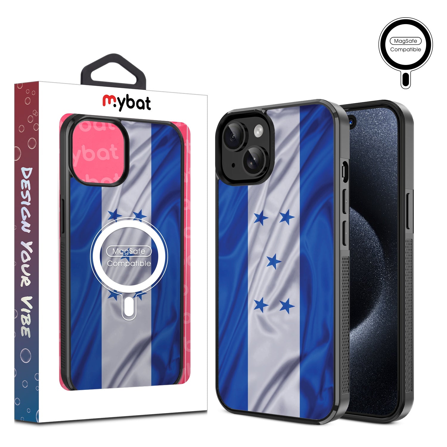 MyBat Design Lab Series MagSafe Case for Apple iPhone 17e / 16e / 14 / 13 - Honduras Flag