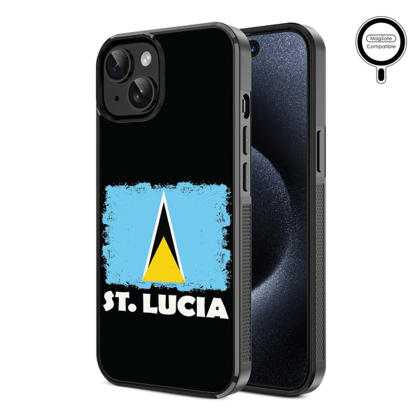 MyBat Design Lab Series MagSafe Case for Apple iPhone 17e / 16e / 14 / 13 - St. Lucia Flag - MIP13CSLESMSM262-2.jpg