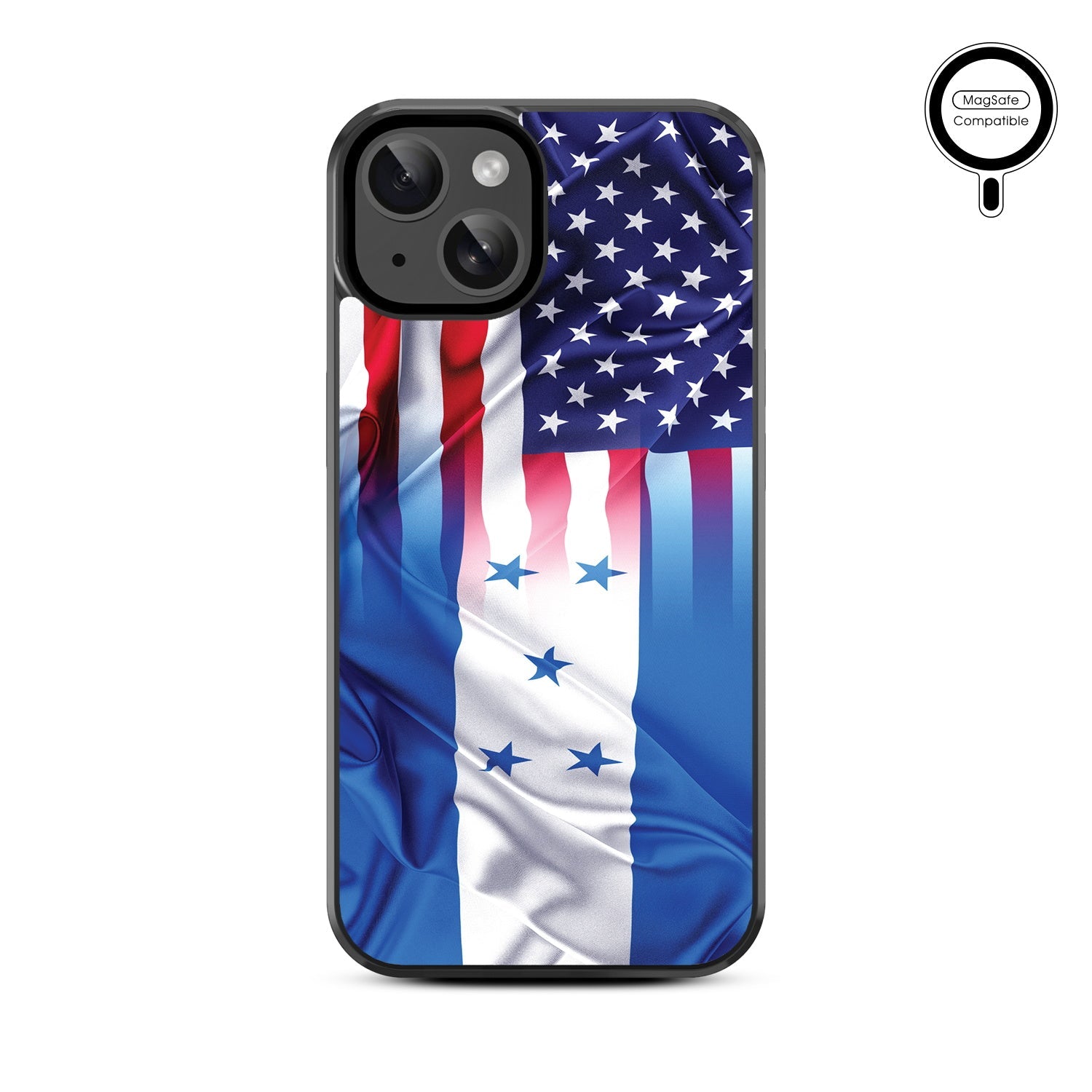 MyBat Design Lab Series MagSafe Case for Apple iPhone 17e / 16e / 14 / 13 - Honduras-USA Flag