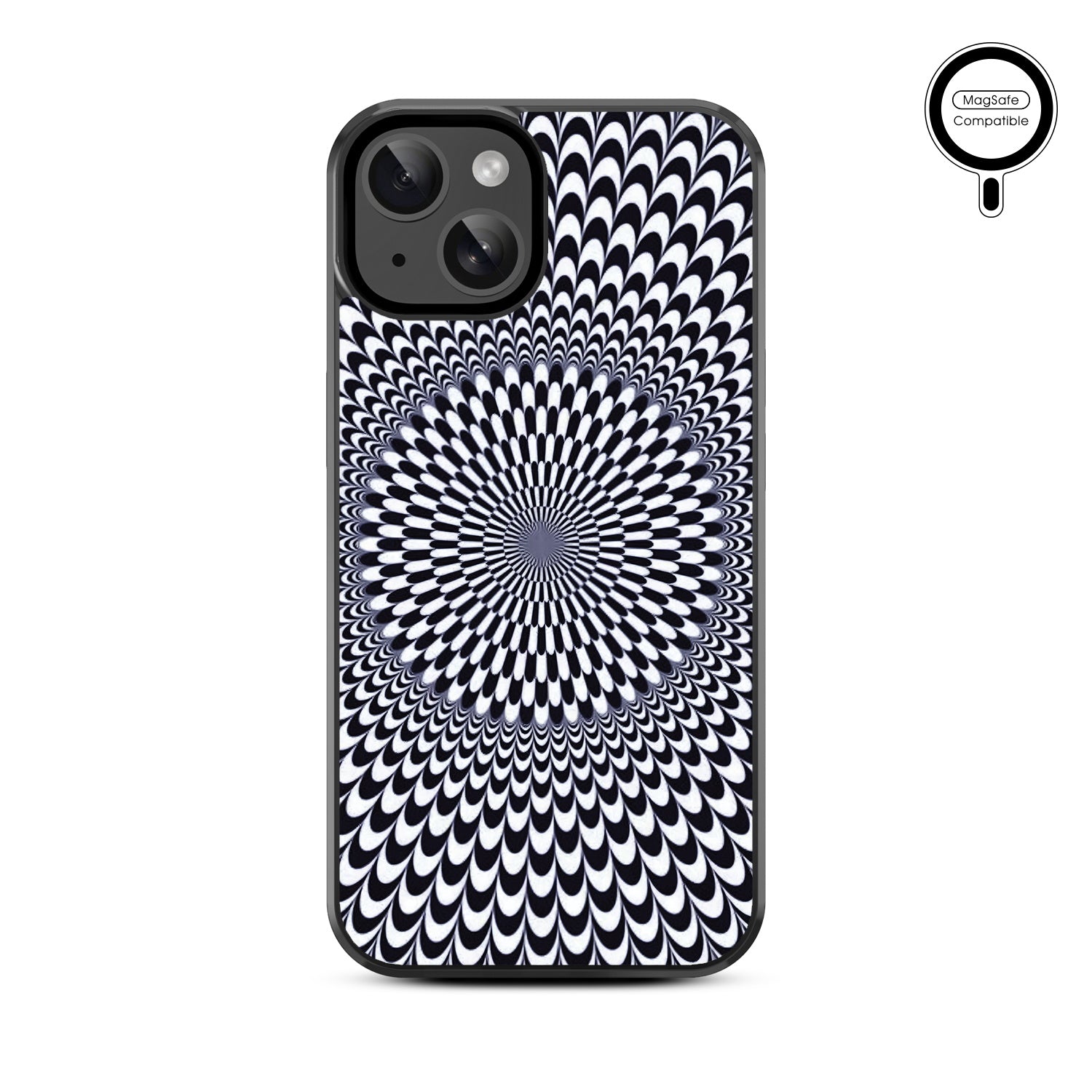 MyBat Design Lab Series MagSafe Case for Apple iPhone 17e / 16e / 14 / 13 - Dizzy Circle
