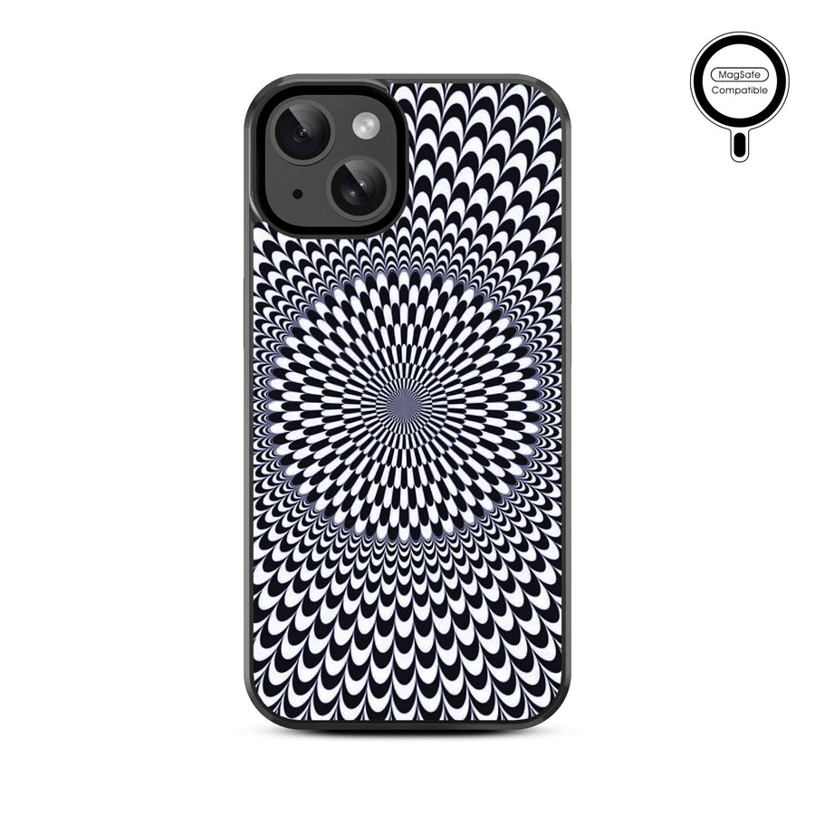 MyBat Design Lab Series MagSafe Case for Apple iPhone 17e / 16e / 14 / 13 - Dizzy Circle