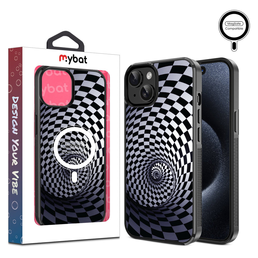 MyBat Design Lab Series MagSafe Case for Apple iPhone 17e / 16e / 14 / 13 - Spiral Out