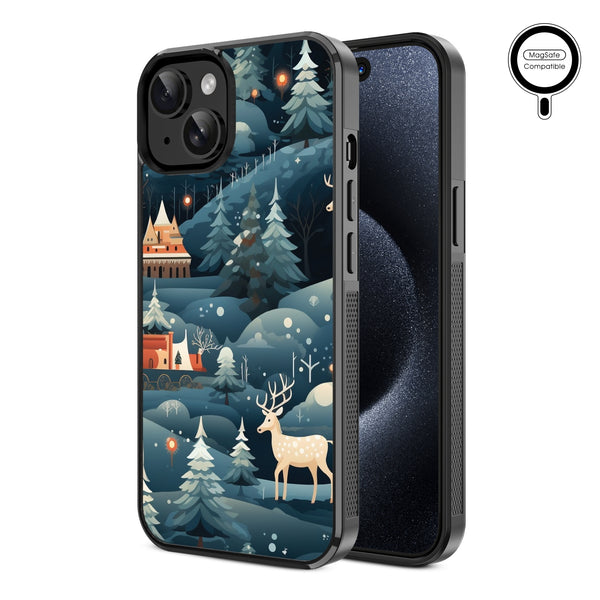 MyBat Design Lab Series MagSafe Case for Apple iPhone 17e / 16e / 14 / 13 - Winter Wonderland - MIP13CSLESMSM269-2.jpg