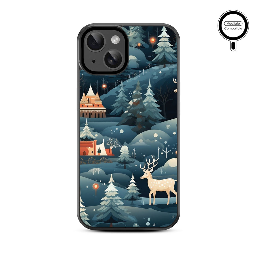 MyBat Design Lab Series MagSafe Case for Apple iPhone 17e / 16e / 14 / 13 - Winter Wonderland