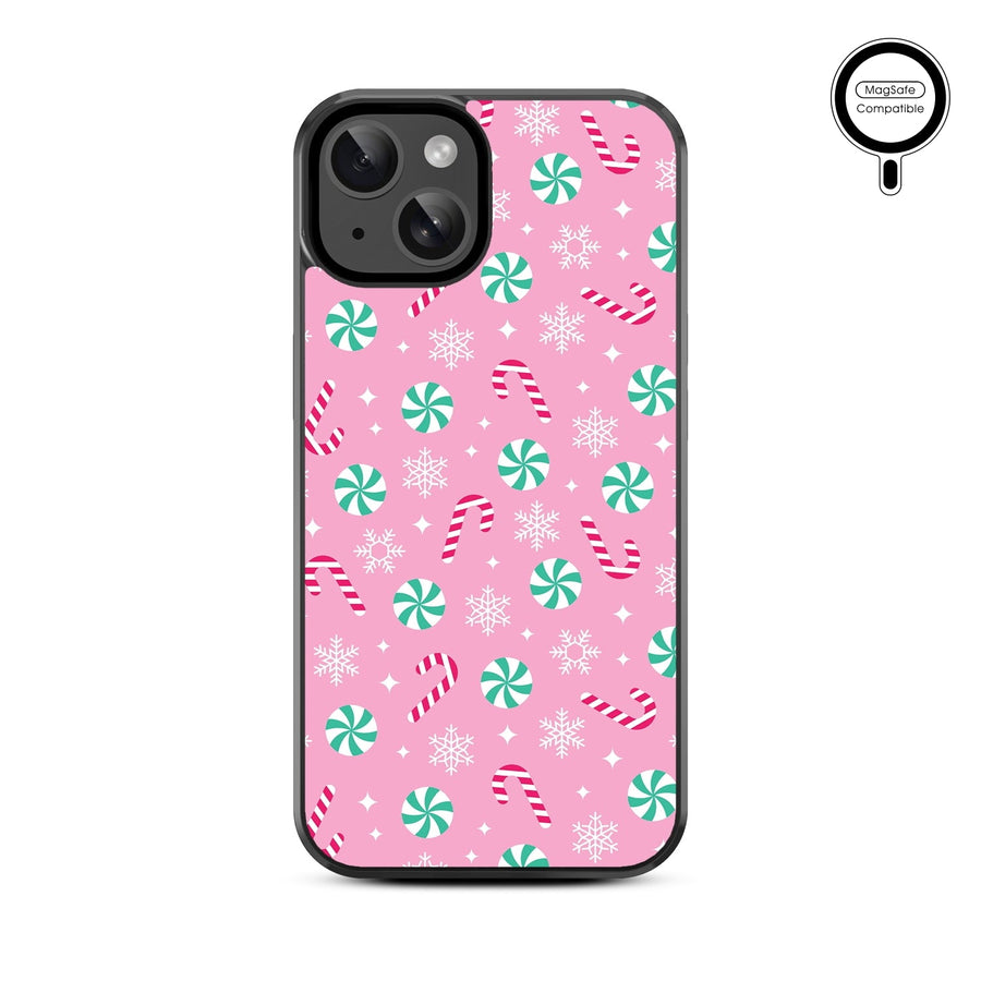 MyBat Design Lab Series MagSafe Case for Apple iPhone 17e / 16e / 14 / 13 - Peppermint Swirl