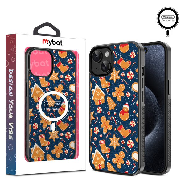 MyBat Design Lab Series MagSafe Case for Apple iPhone 17e / 16e / 14 / 13 - Gingerbread Cookies - MIP13CSLESMSM273-1.jpg