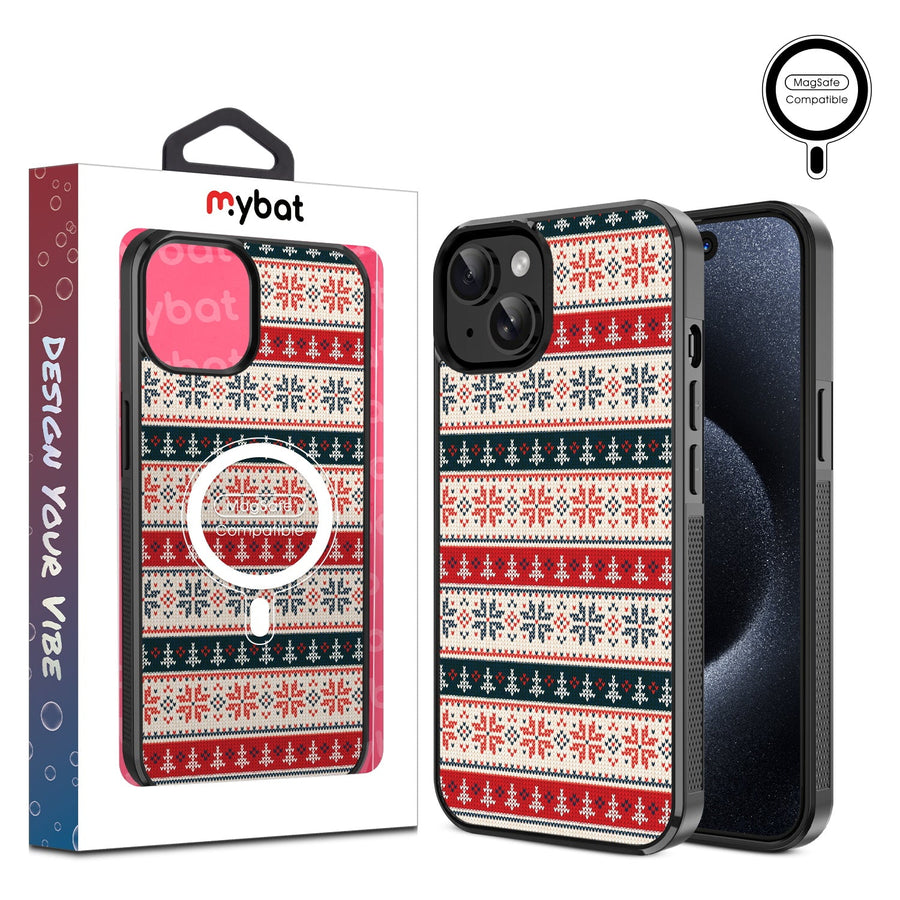 MyBat Design Lab Series MagSafe Case for Apple iPhone 17e / 16e / 14 / 13 - Festive Flair