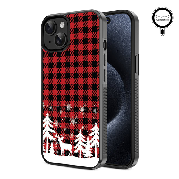 MyBat Design Lab Series MagSafe Case for Apple iPhone 17e / 16e / 14 / 13 - Reindeer Flannel - MIP13CSLESMSM276-2.jpg